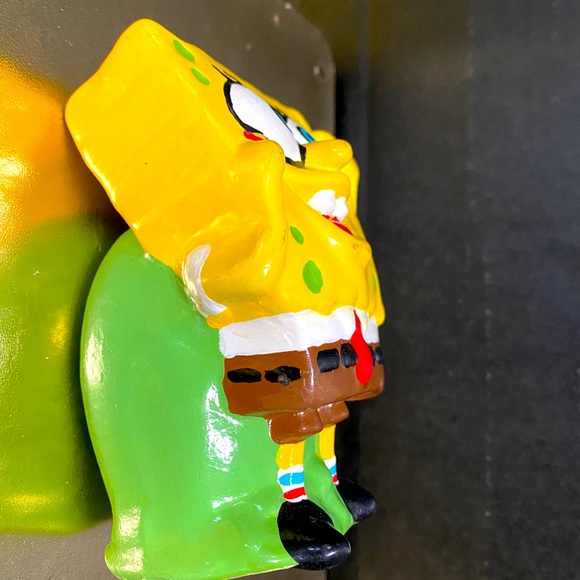 NICKELODEON SPONGEBOB SQUAREPANTS CHARACTER DESK TOP CERAMIC FIGURE HAND PAINTED - Picture 6 of 11